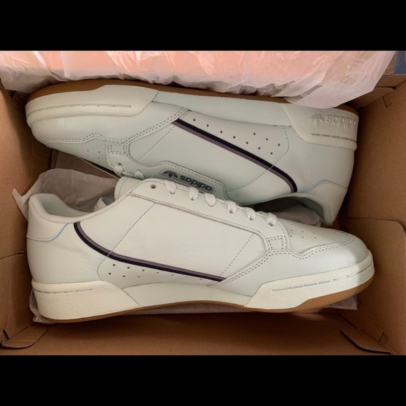 NIB ADIDAS Continental 80 Men Ice-Mint Gum Leather - Picture 1 of 7